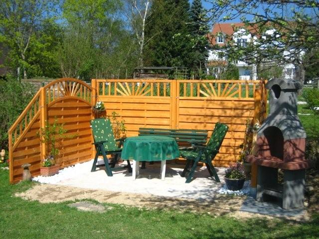 Grillplatz mit Windfang