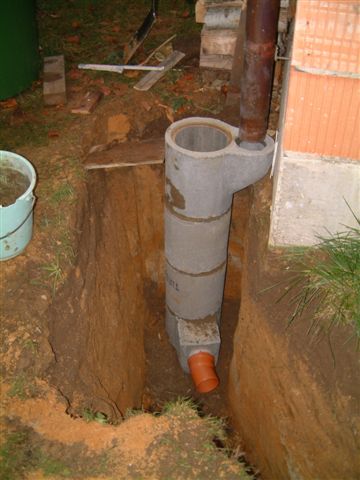 Anschluss Regenrinne Ablauf