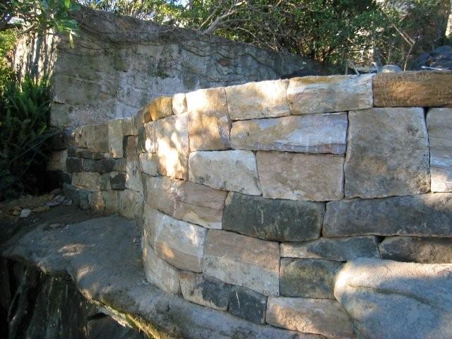 Natursteinmauer Detail